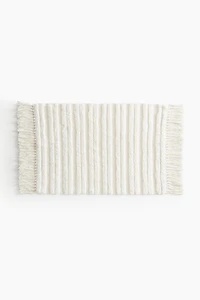 Fringed Cotton Bath Mat