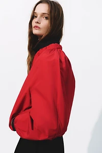 Gathered Bomber Jacket