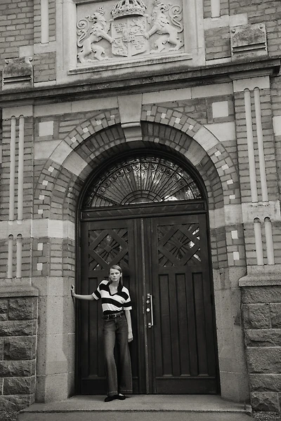 Jean large taille haute