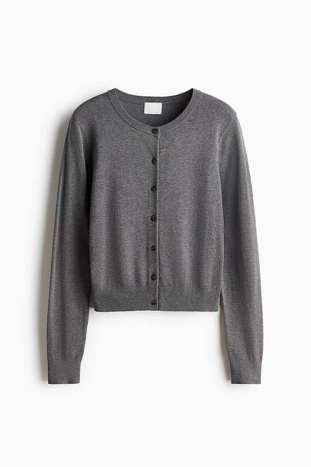 Fine-Knit Cardigan