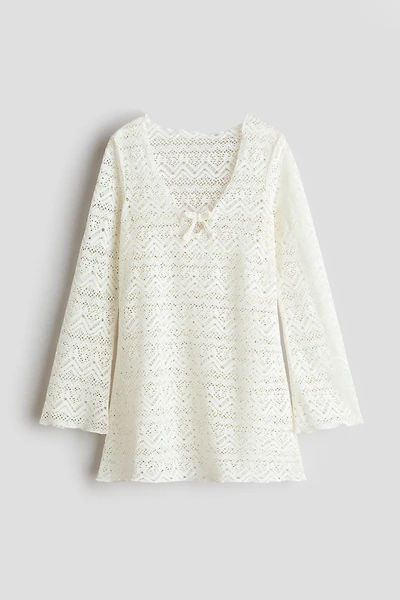 Lace-look beach dress