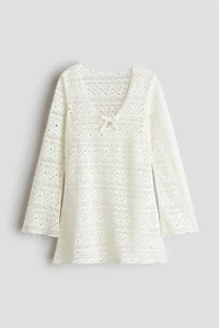 Lace-look beach dress