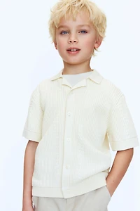 Textured-Knit Resort Shirt