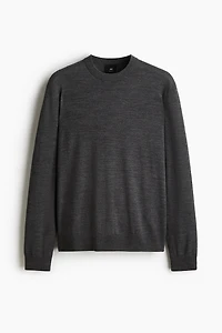 Chandail coupe classique en laine mérinos