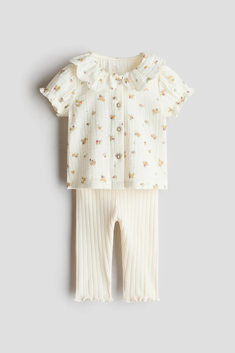 Ensemble 2 pièces blouse et legging