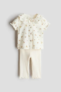 Ensemble 2 pièces blouse et legging