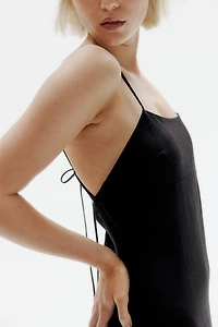 Tie-Detail Maxi Dress