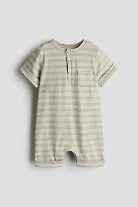 Printed Cotton Romper Suit