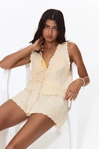 Cotton Muslin Beach Shorts