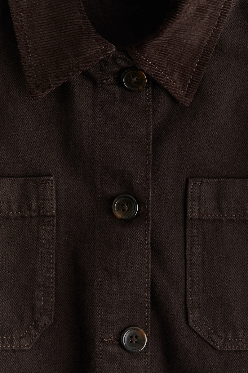 Tie-Belt Denim Jacket