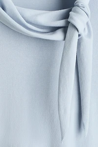 Sweater with Scarf Collar