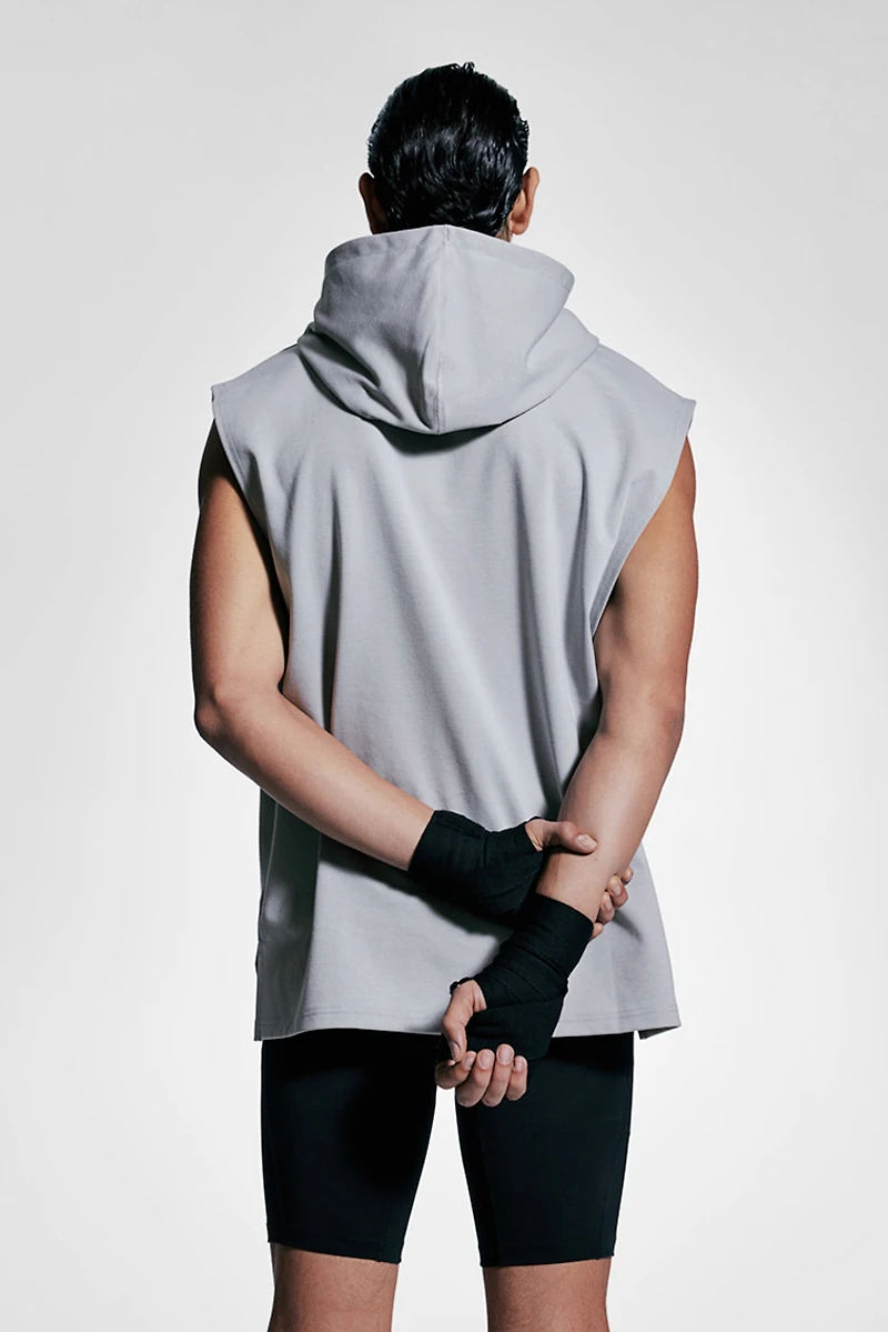 Regular-Fit Sleeveless Sports Hoodie with DryMove™