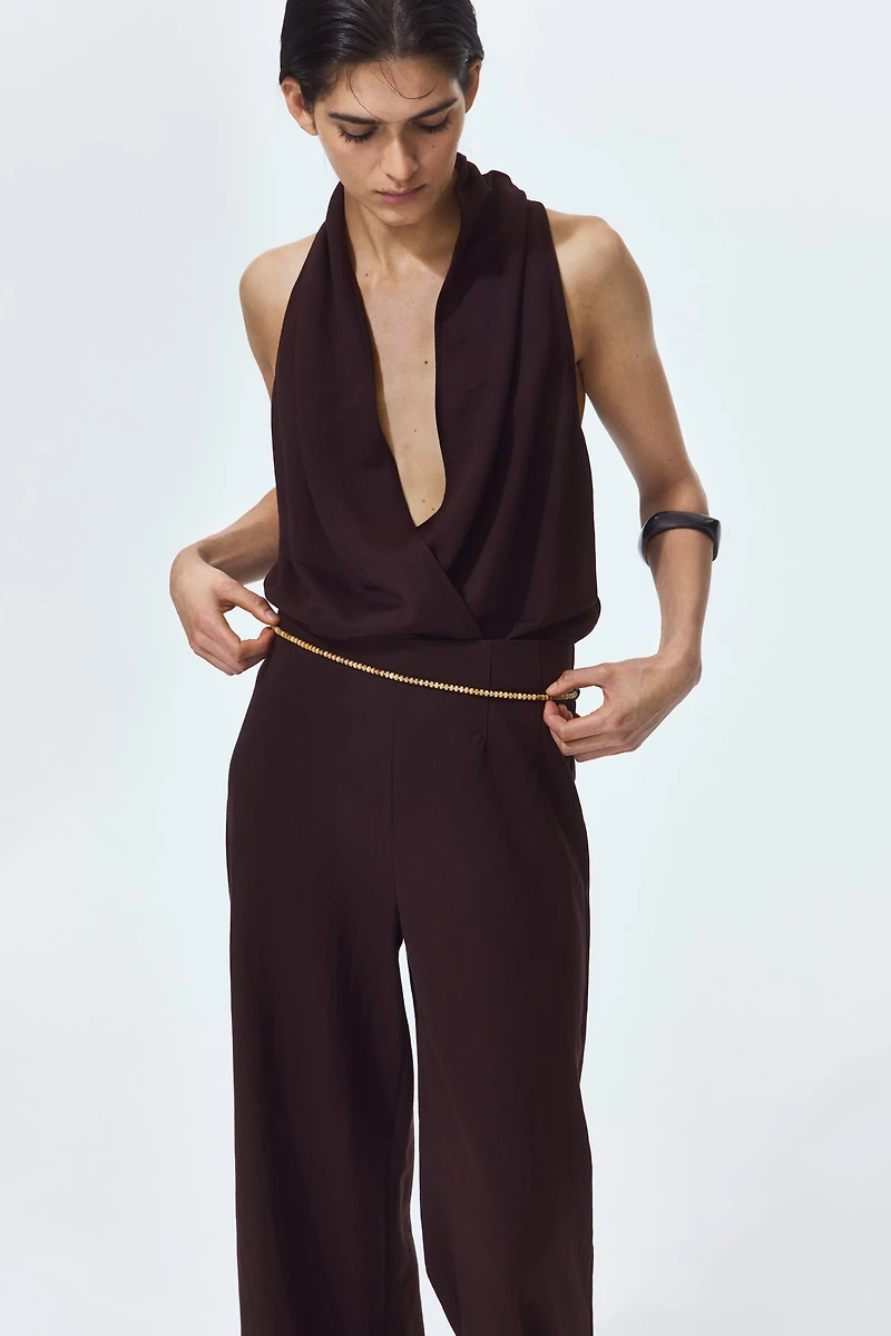Wide-Leg Pull-On Pants