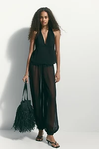 Chiffon Halterneck Top