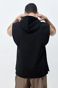 Regular-Fit Sleeveless Sports Hoodie with DryMove™