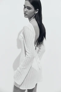 Robe de plage à encolure bateau