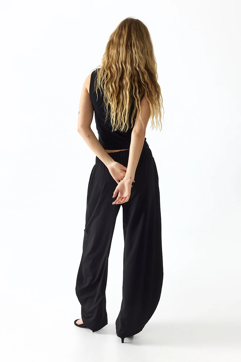 Jersey Balloon-Leg Pants