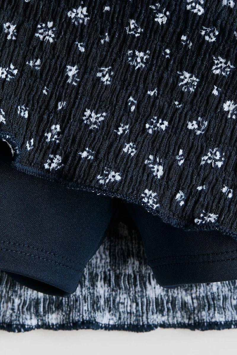 Patterned Tiered Skirt