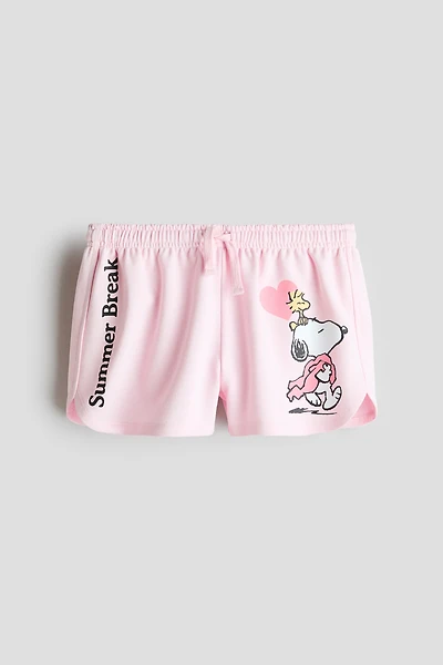 Short en jersey imprimé