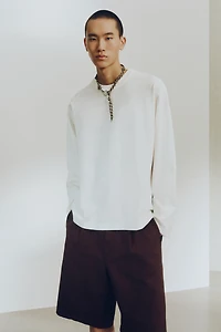 T-shirt à manches longues ample en coton