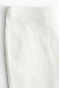 Linen-Blend Dress Pants