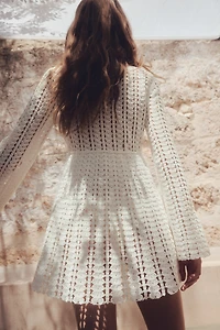 Crochet-Look Dress