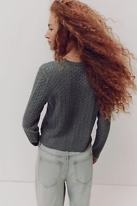 Cable-Knit Sweater