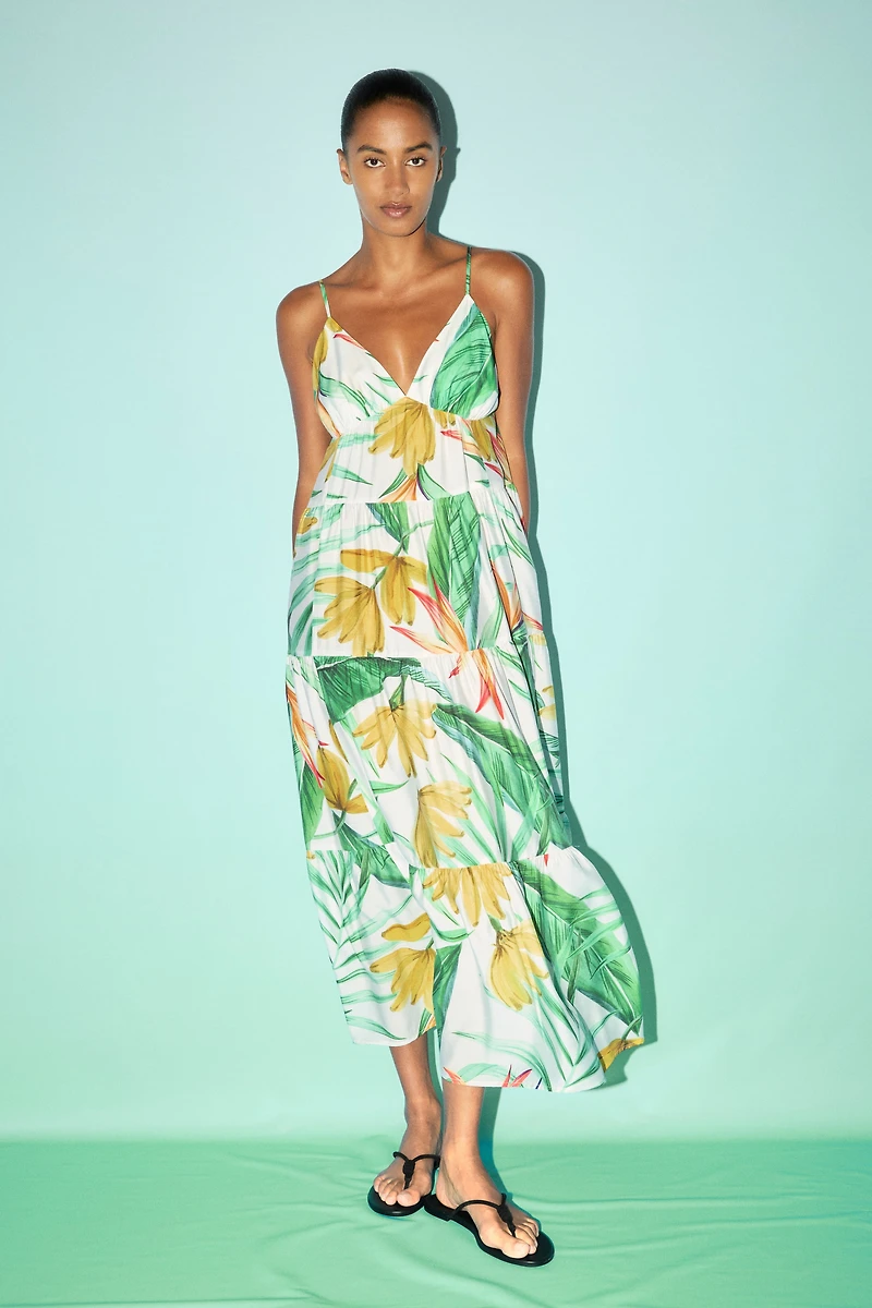 Tiered maxi dress
