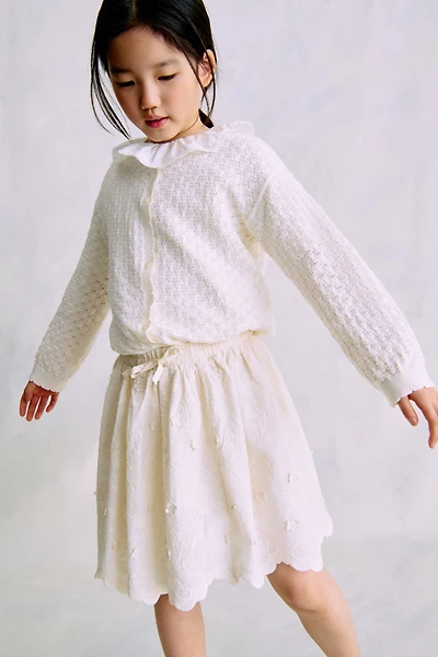 Embroidered Cotton Skirt