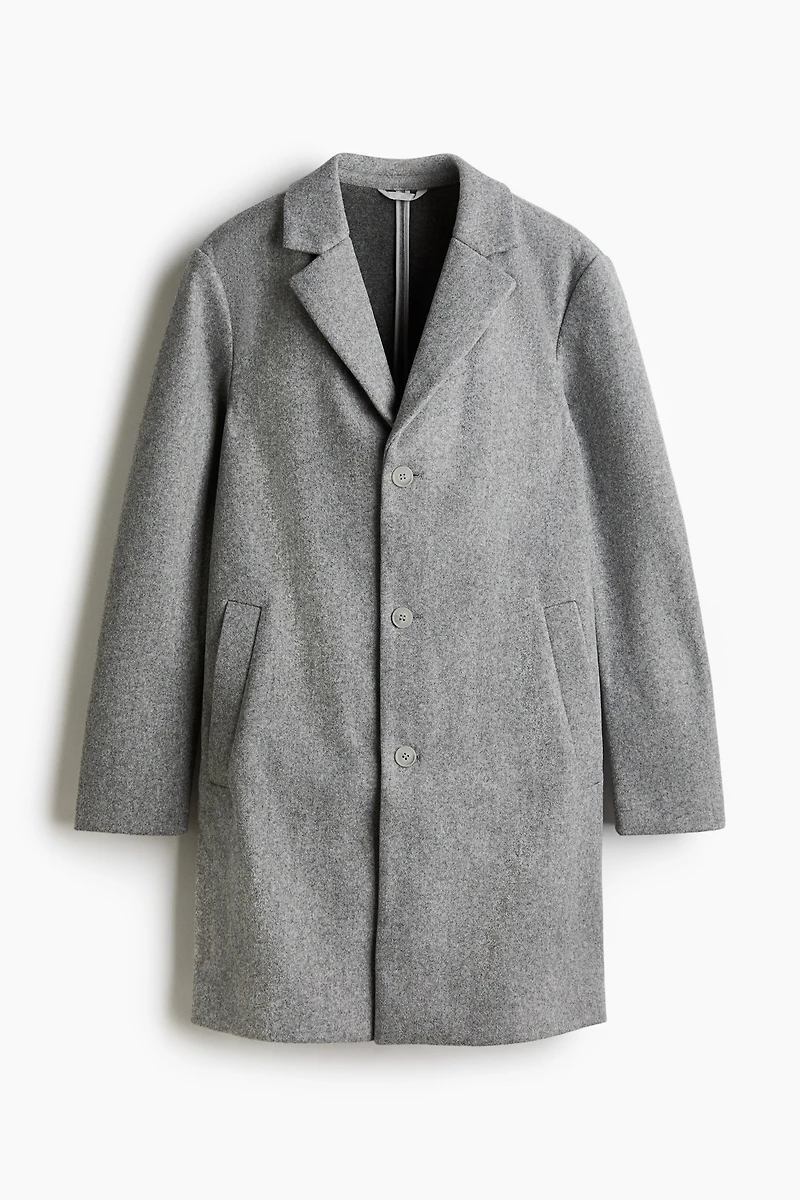 Slim Fit Wool-Blend Coat