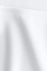 Ribbed Cotton T-Shirt