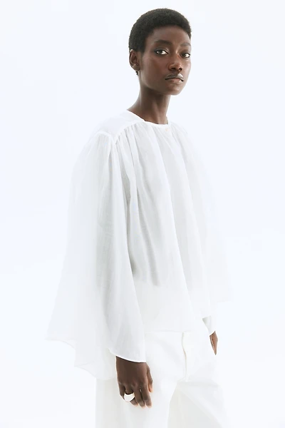 Voluminous Ramie Blouse