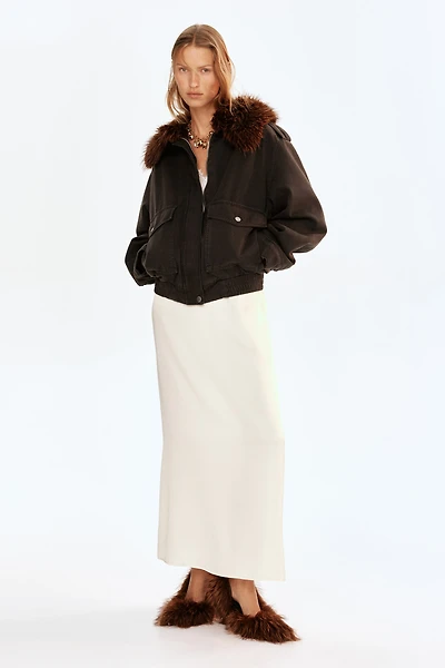 Oversized Jacket with Collar