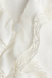 Lace-Trimmed Blouse