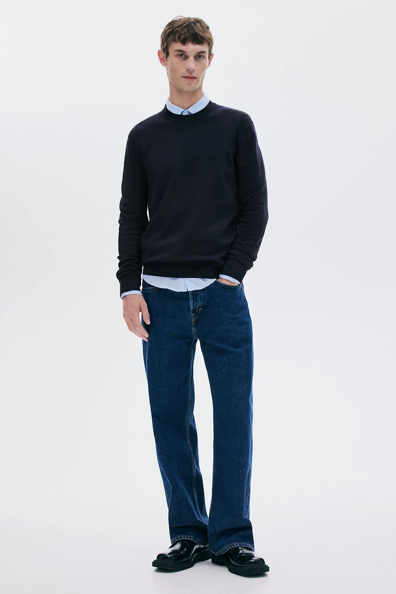 Regular-Fit Fine-Knit Sweater