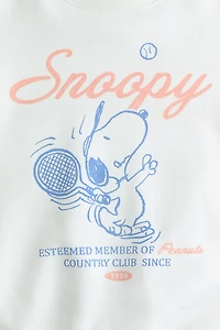 Chandail ample à motif imprimé