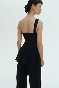 One-Shoulder Thong Bodysuit