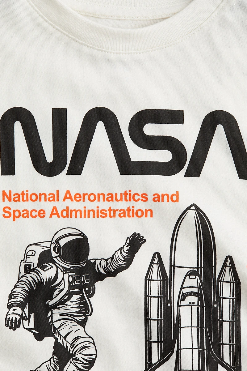 Cotton T-Shirt with Motif