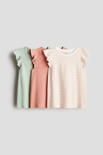 3-Pack Flutter-Sleeved Tops