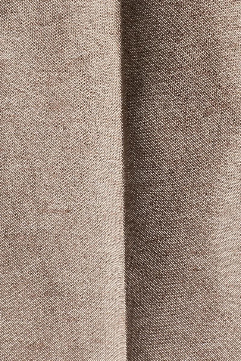 Pantalon habillé coupe classique en lin mélangé