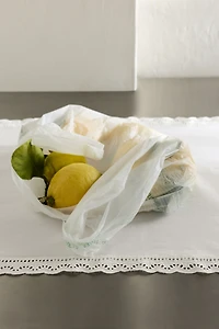 Lace-Trimmed Cotton Table Runner