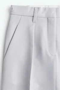 Tailored Wool-Blend Skirt