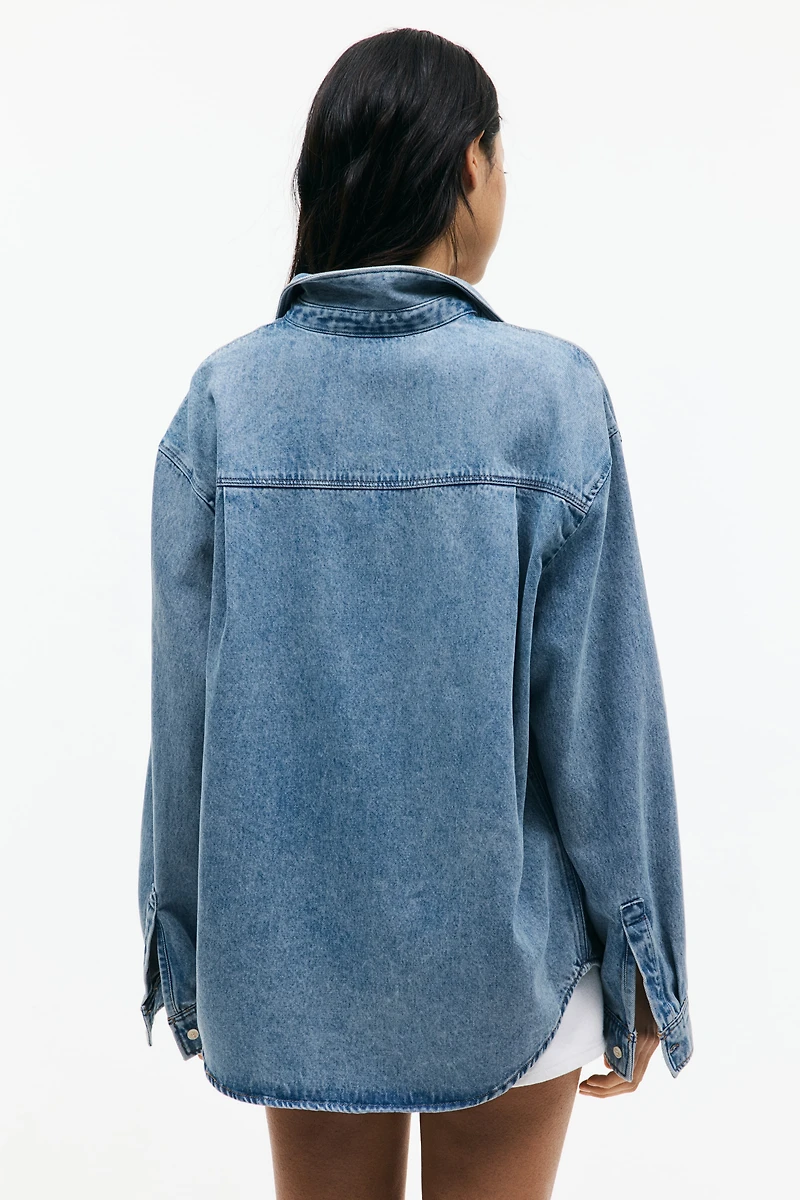 Oversized Denim Shirt