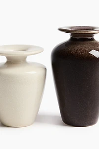 Lot de 2 mini vases en grès cérame