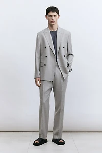 Regular-Fit Double-Breasted Jacket
