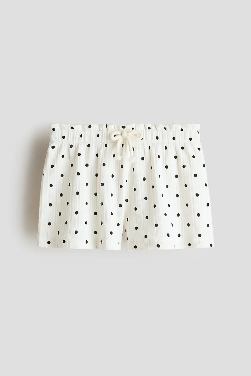 Pointelle Jersey Shorts
