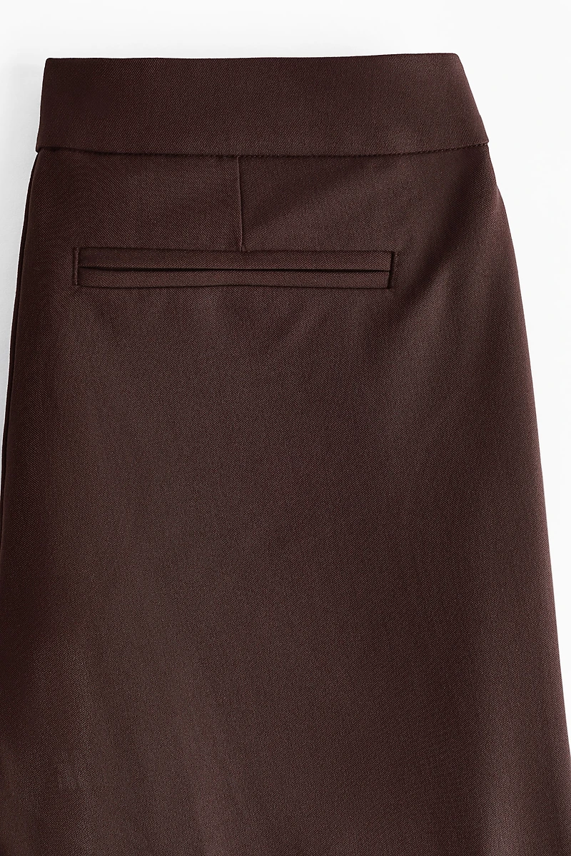 Pantalon taille basse en sergé