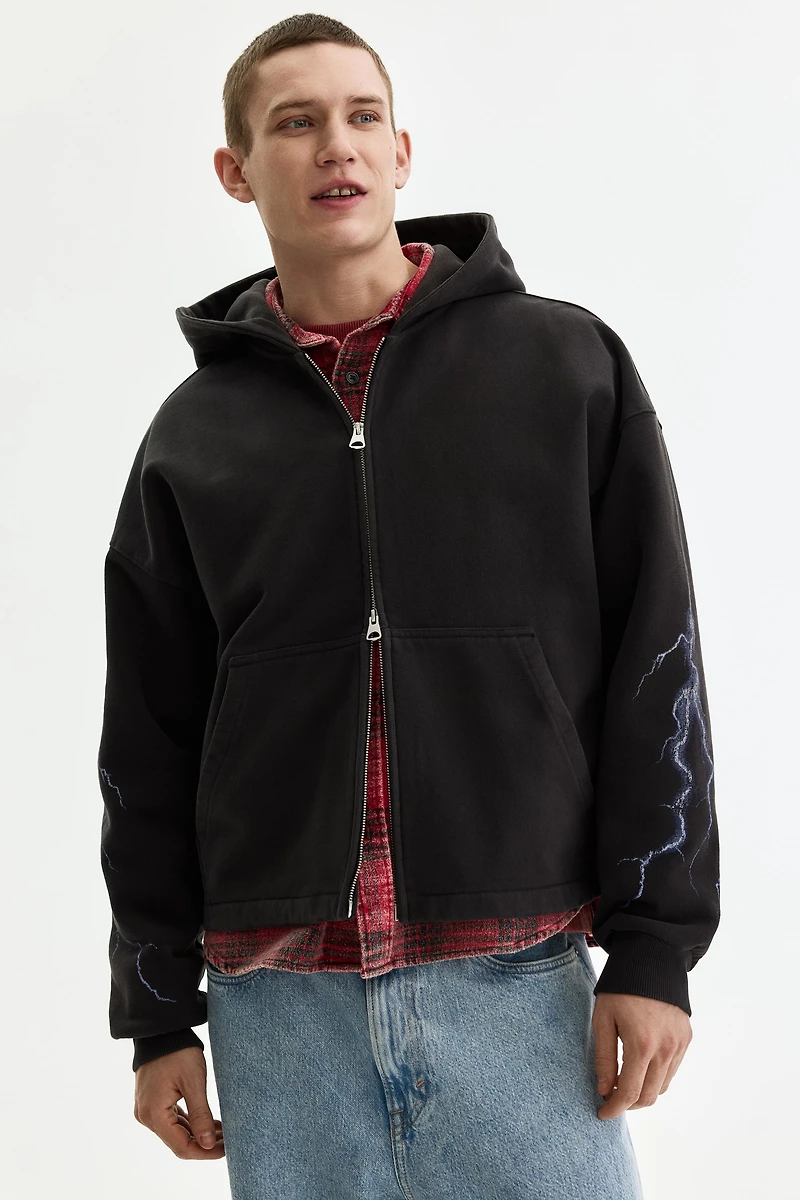 Oversized Boxy Hooded Jacket