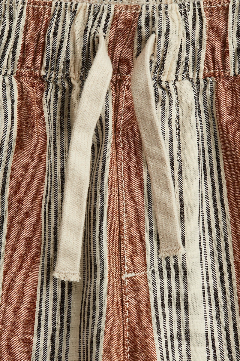 Linen-Blend Shorts