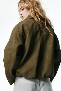 Bomber Jacket with Collar